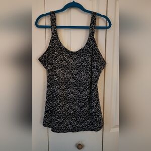 Elegant Black and White Women's Top